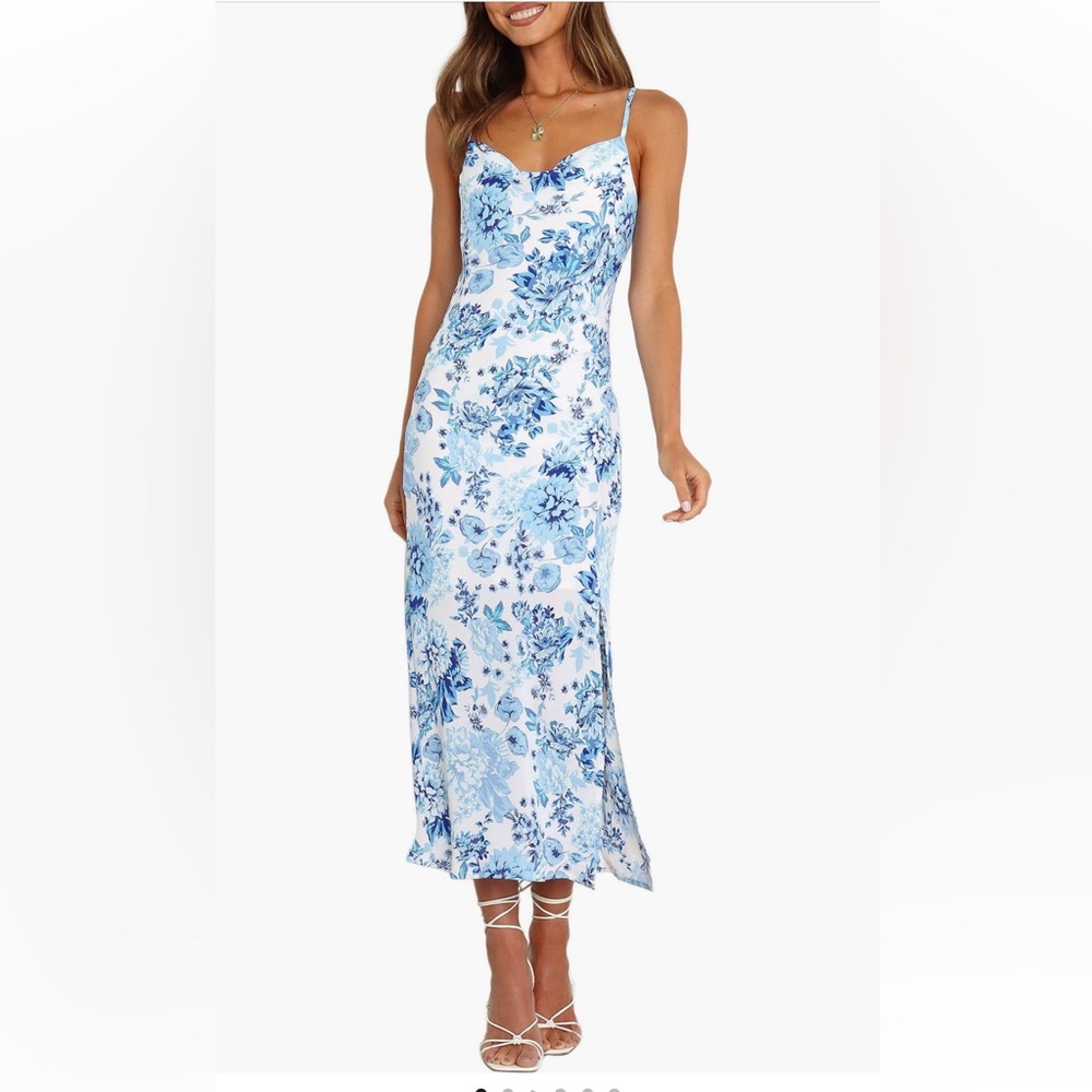 Yelena Floral Print Slip Dress